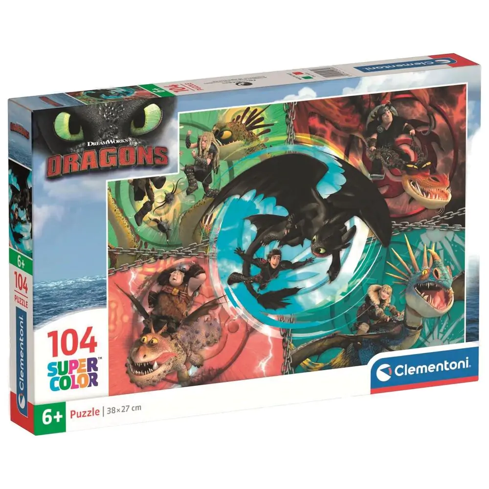 How to Train Your Dragon puzzle 104 dielikov produktová fotografia