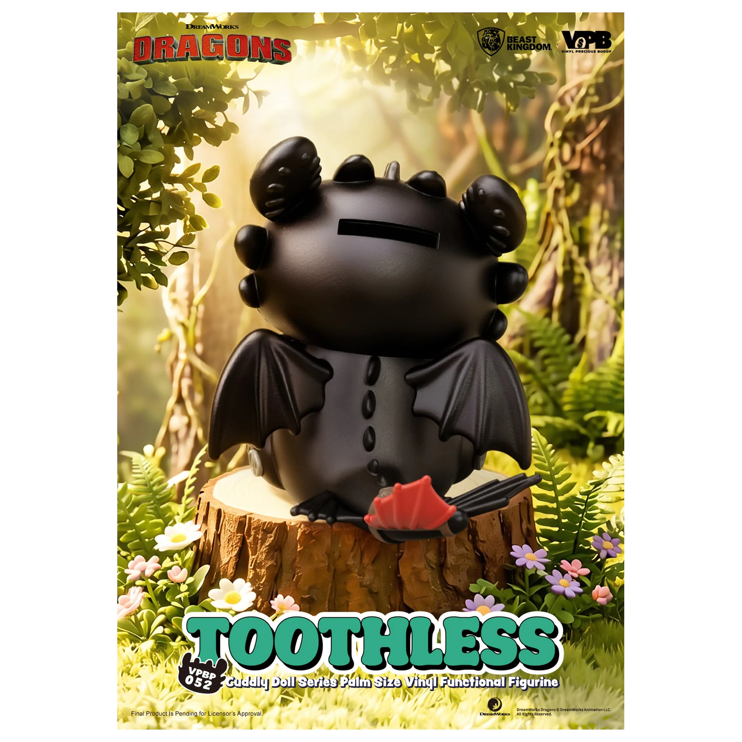 HOW TO TRAIN YOUR DRAGON Toothless Pokladnička Vinylová figúrka 11.7cm produktová fotografia