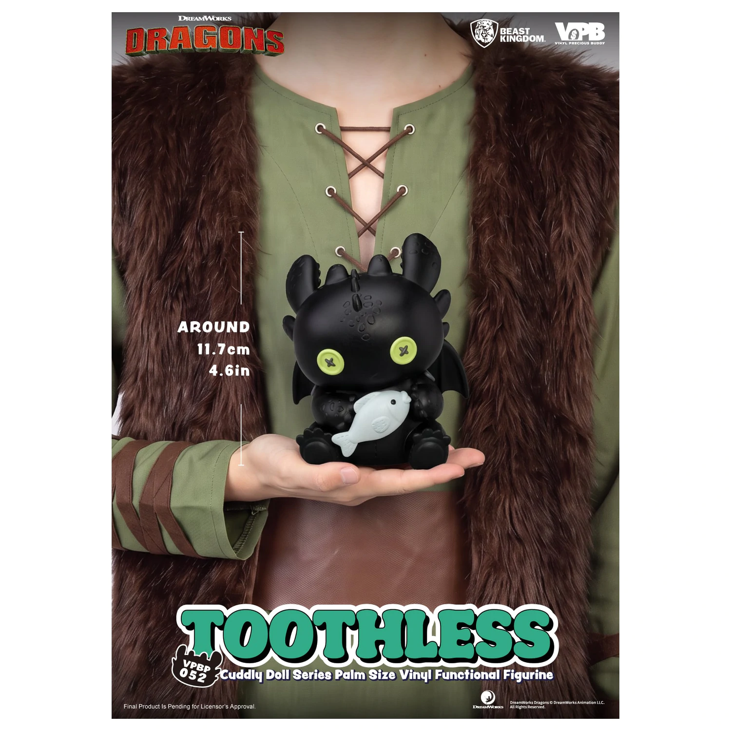 HOW TO TRAIN YOUR DRAGON Toothless Pokladnička Vinylová figúrka 11.7cm produktová fotografia