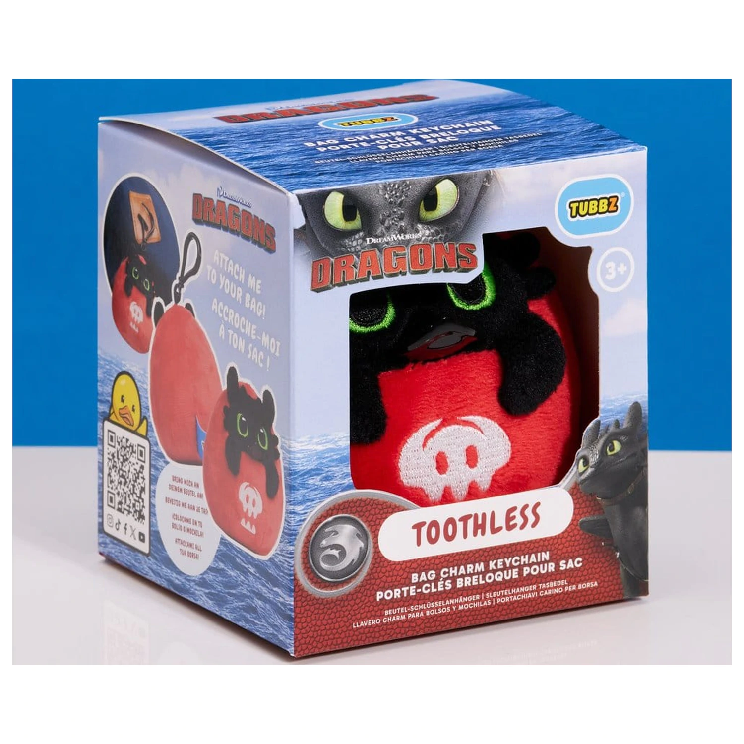 How to Train Your Dragon Tubbz Bag Charm Toothless produktová fotografia
