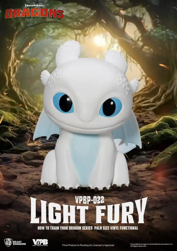 How To Train Your Dragon Piggy vinylová banka Light Fury 12 cm produktová fotografia