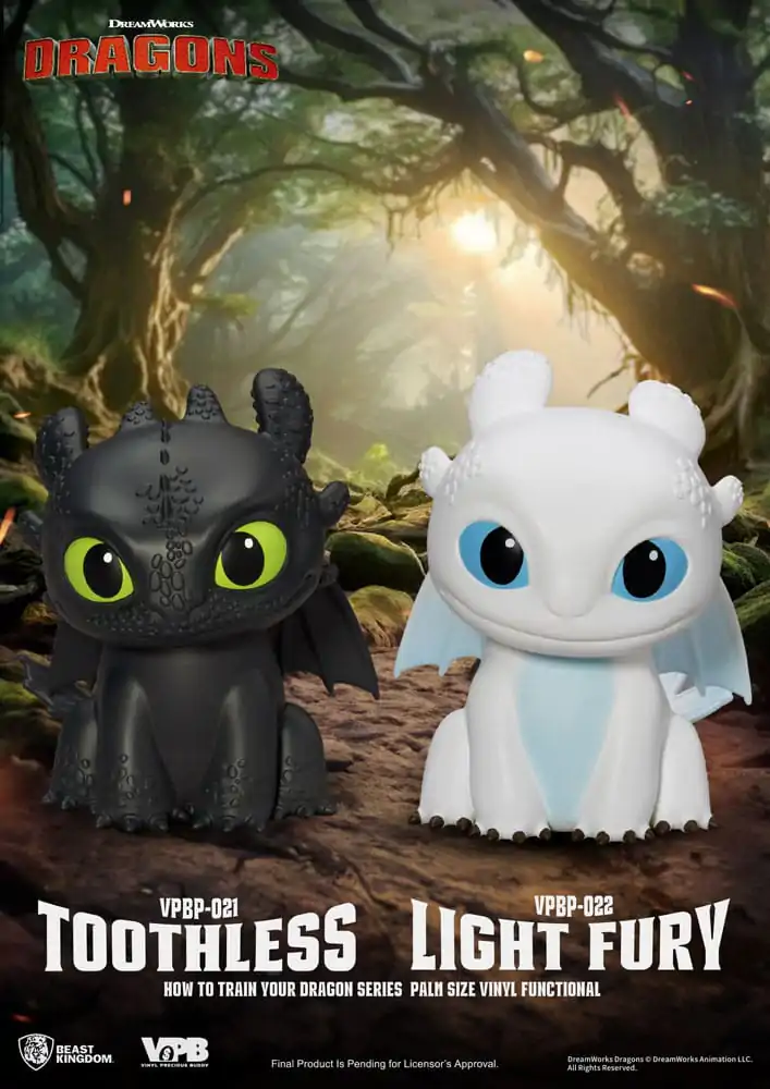 How To Train Your Dragon Piggy vinylová banka Light Fury 12 cm produktová fotografia