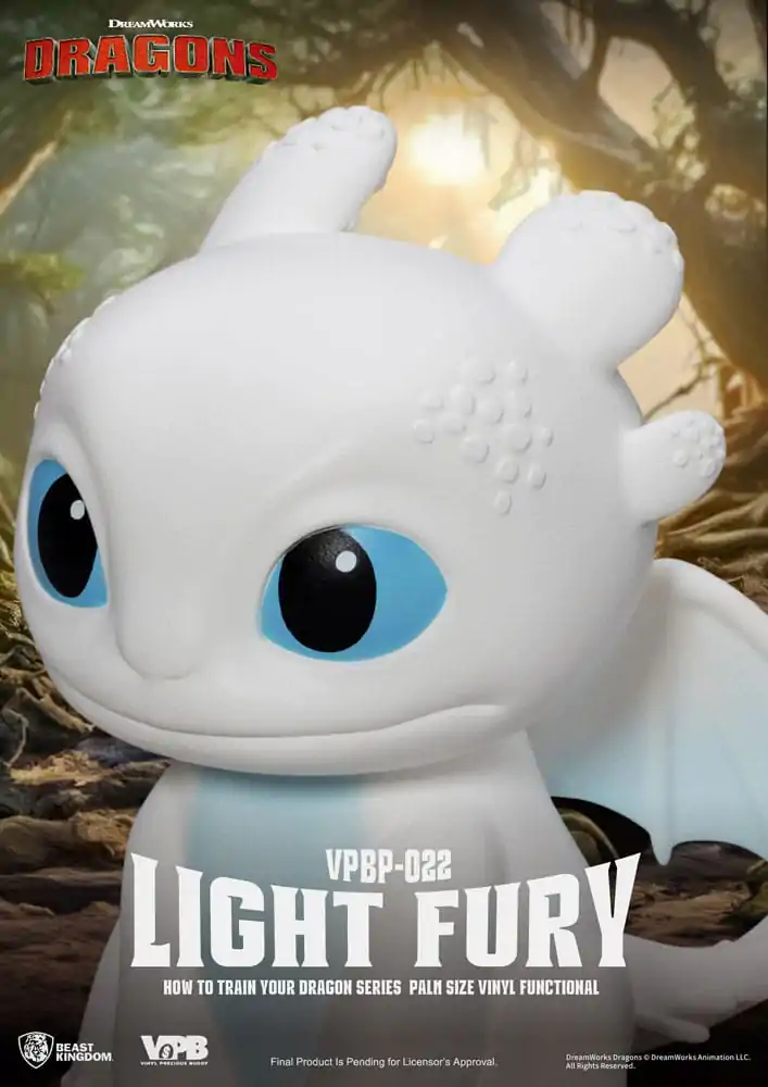 How To Train Your Dragon Piggy vinylová banka Light Fury 12 cm produktová fotografia