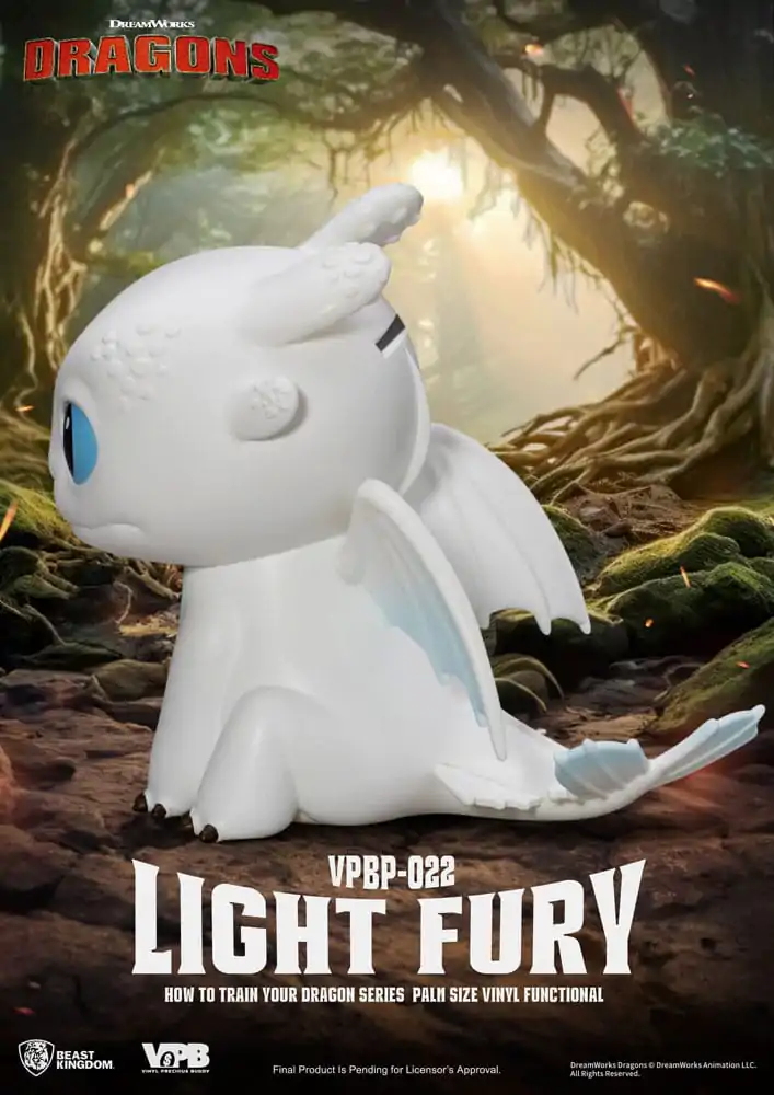 How To Train Your Dragon Piggy vinylová banka Light Fury 12 cm produktová fotografia