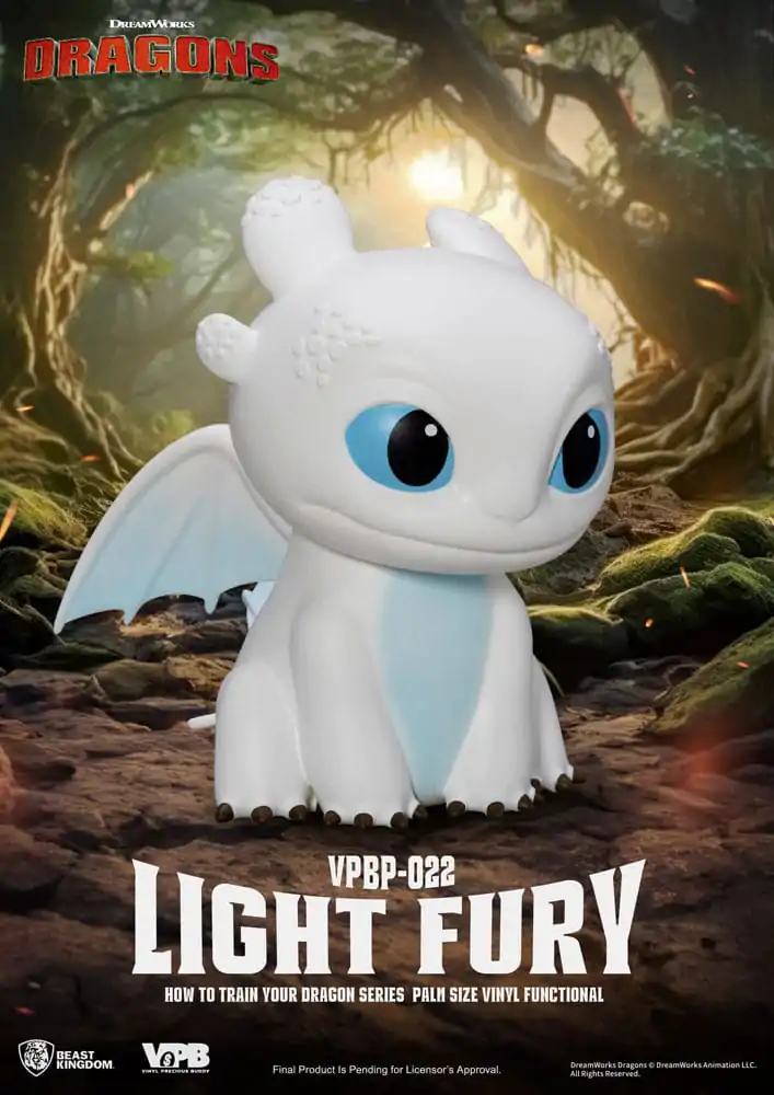 How To Train Your Dragon Piggy vinylová banka Light Fury 12 cm produktová fotografia