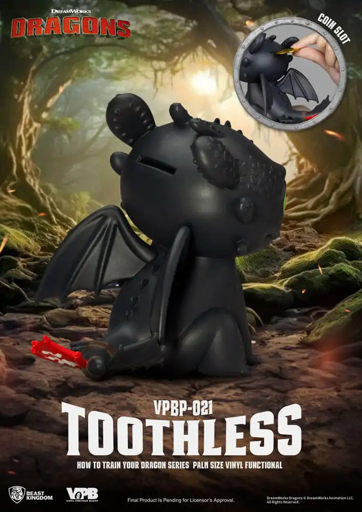 How to Train Your Dragon Piggy Vinyl Bank Toothless 12 cm produktová fotografia