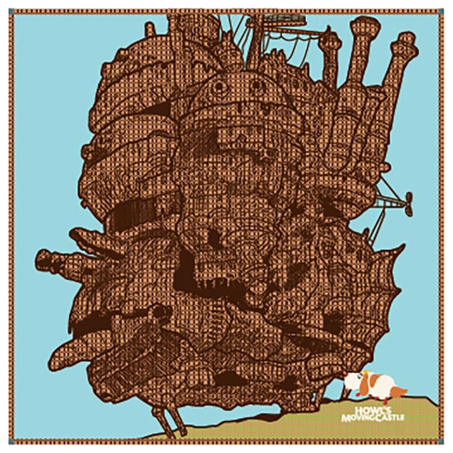 Howl´s Moving Castle Imabari vreckovka Hauru's Castle 40 x 40 cm produktová fotografia