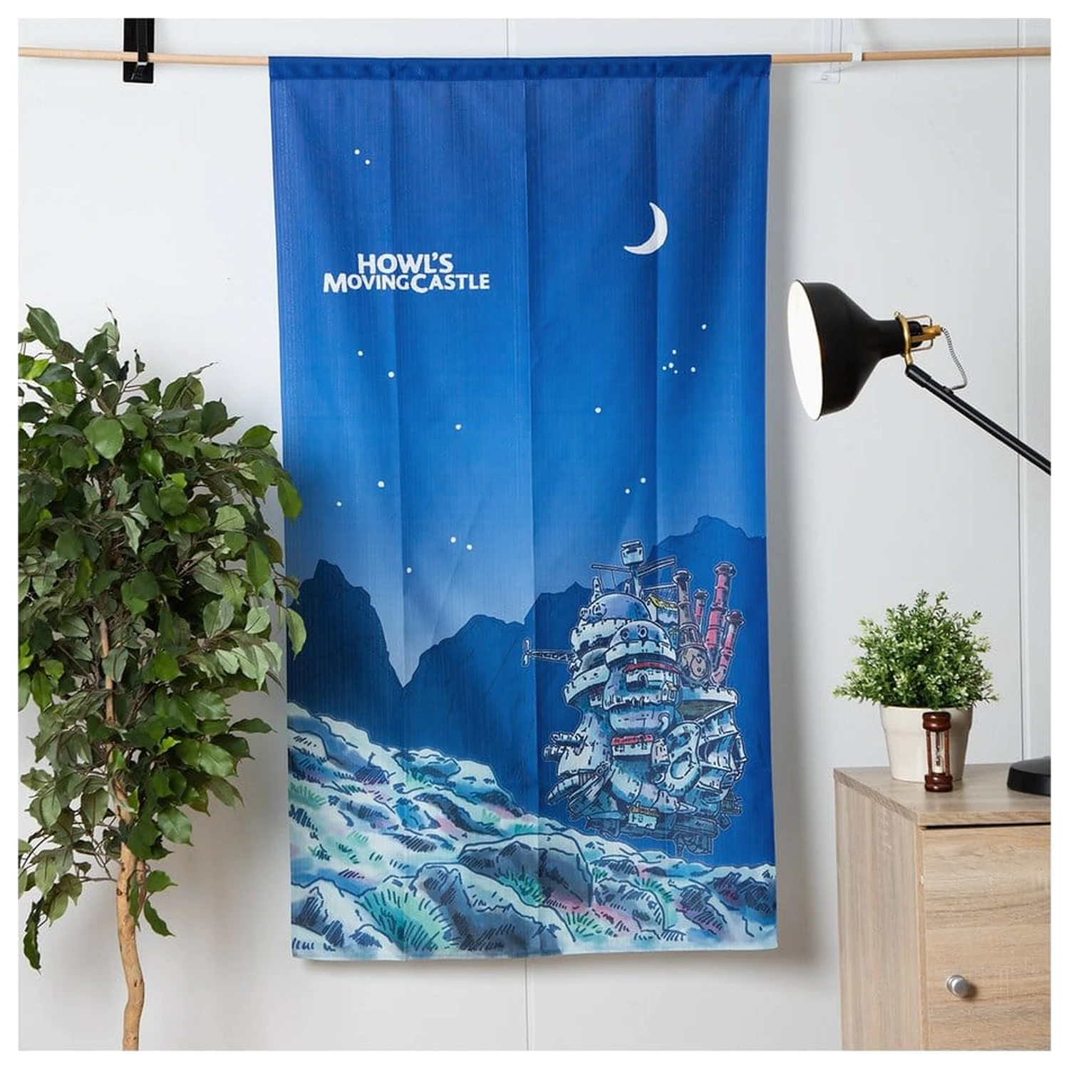 Howl's Moving Castle Noren závesy Moonlit night produktová fotografia