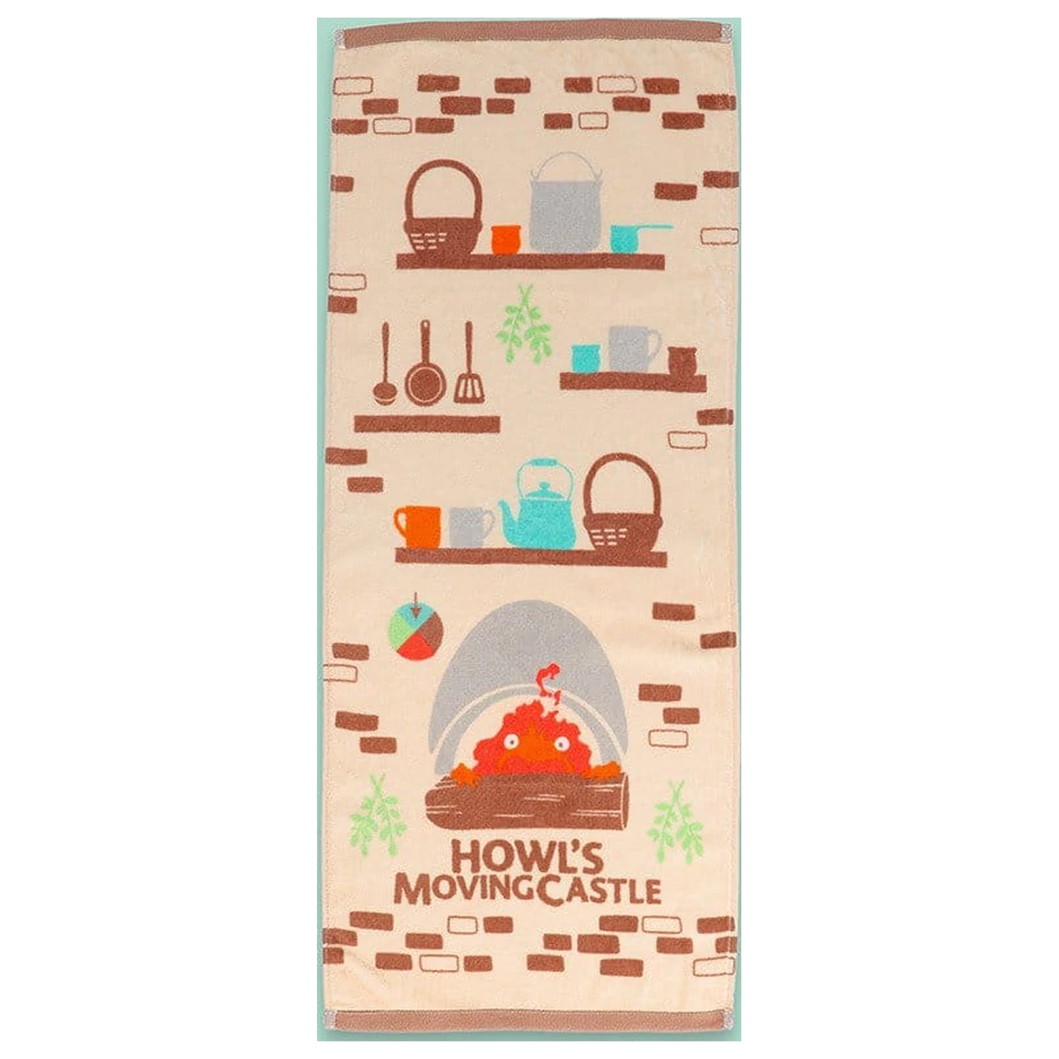 Howl’s Moving Castle Natsu uterák Cook with Calcifer 34 x 80 cm produktová fotografia