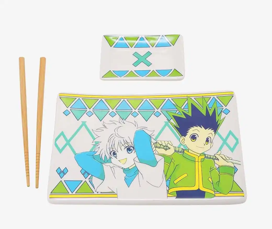 Hunter x Hunter keramická sushi sada s paličkami Gon & Killua produktová fotografia