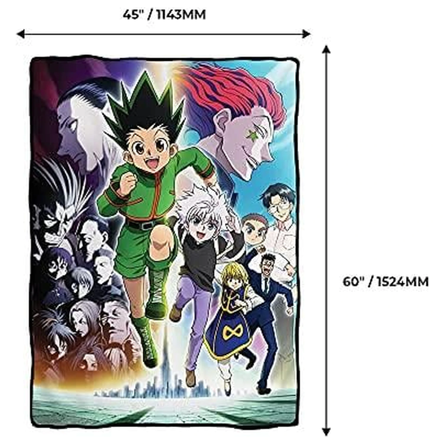 Hunter x Hunter Group prikrývka 114x152cm produktová fotografia