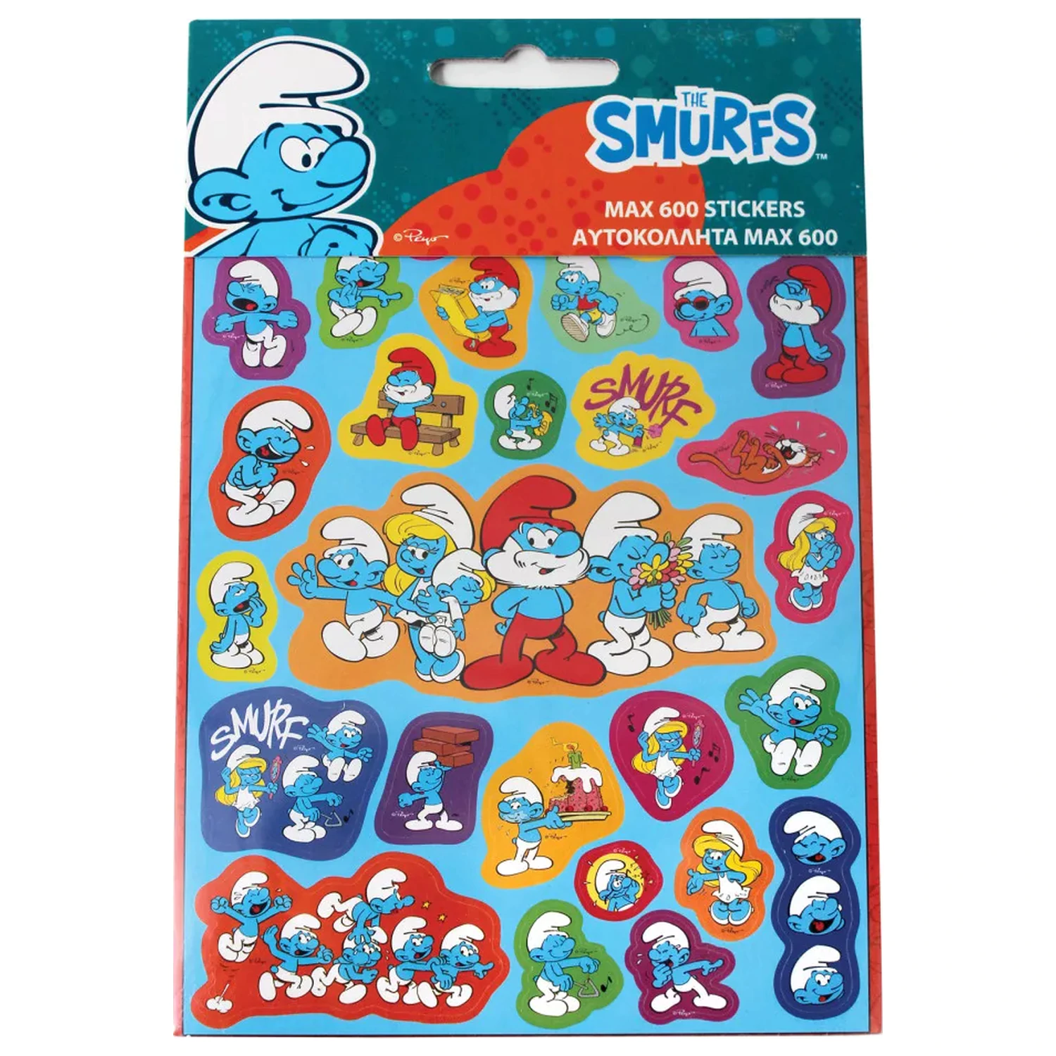 The Smurfs Family sada nálepiek s 600 kusmi produktová fotografia