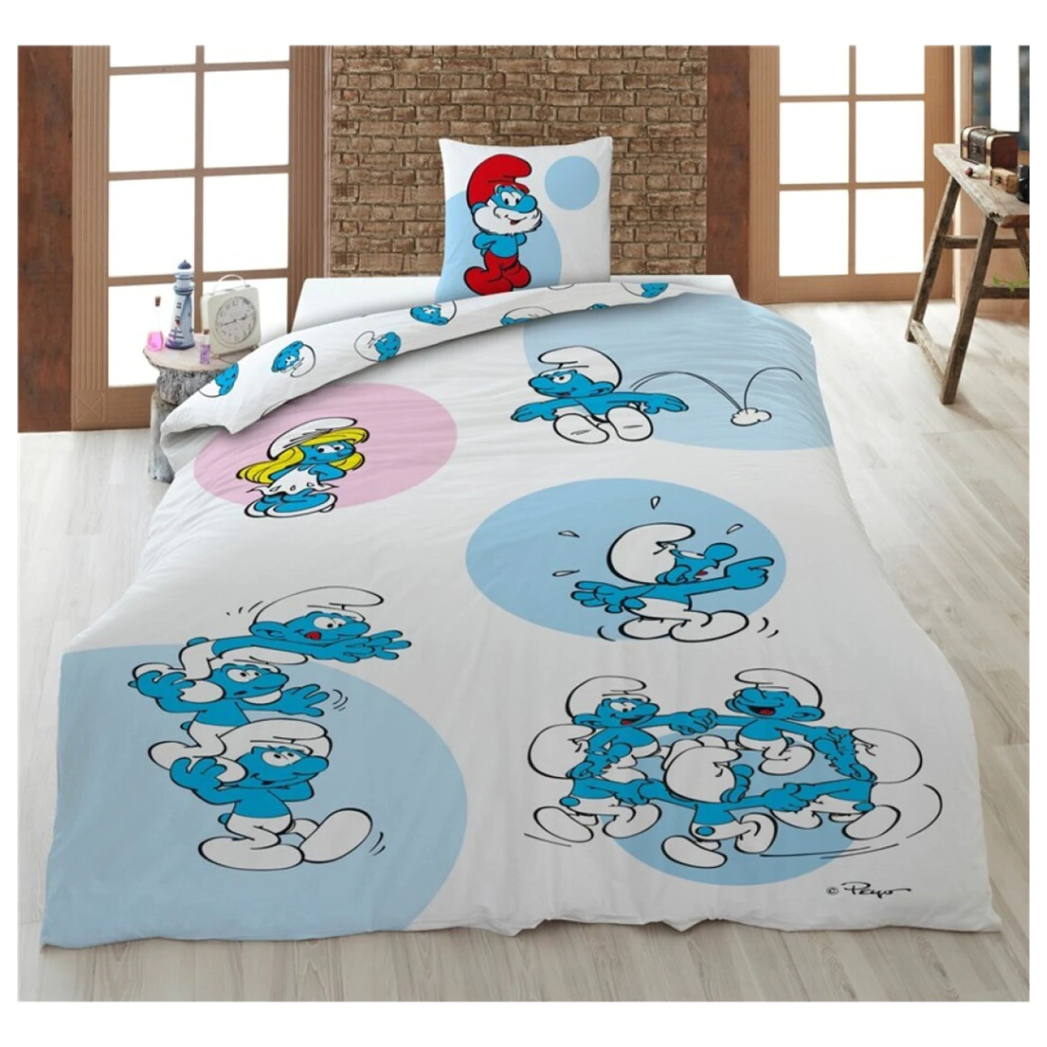 The Smurfs zábavná obliečka na perinu produktová fotografia