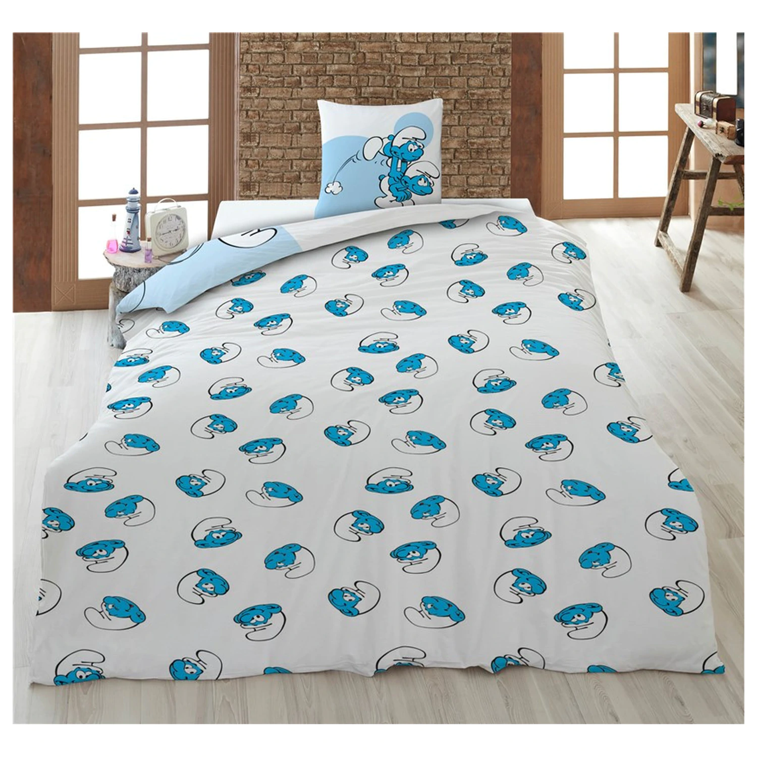 The Smurfs zábavná obliečka na perinu produktová fotografia