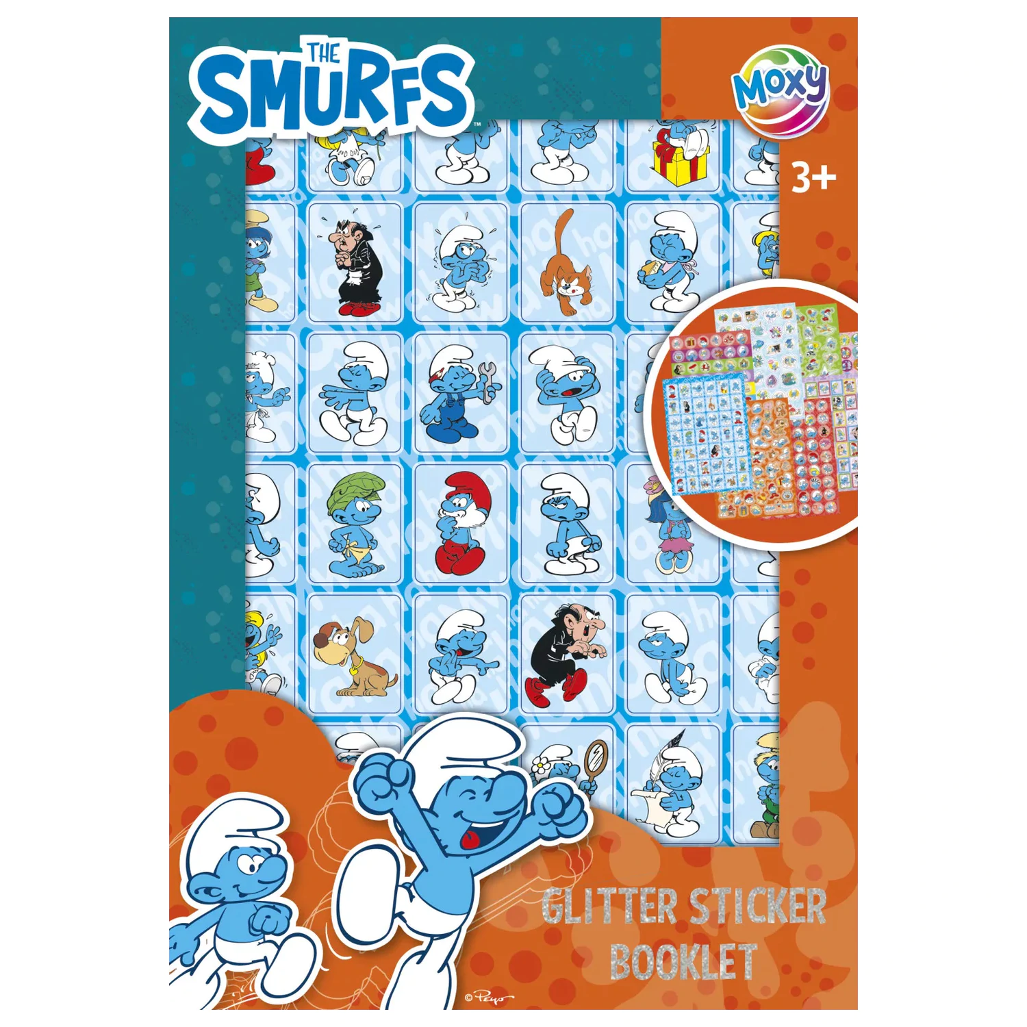 The Smurfs Happy Glitter sada nálepiek, 8 hárkov produktová fotografia