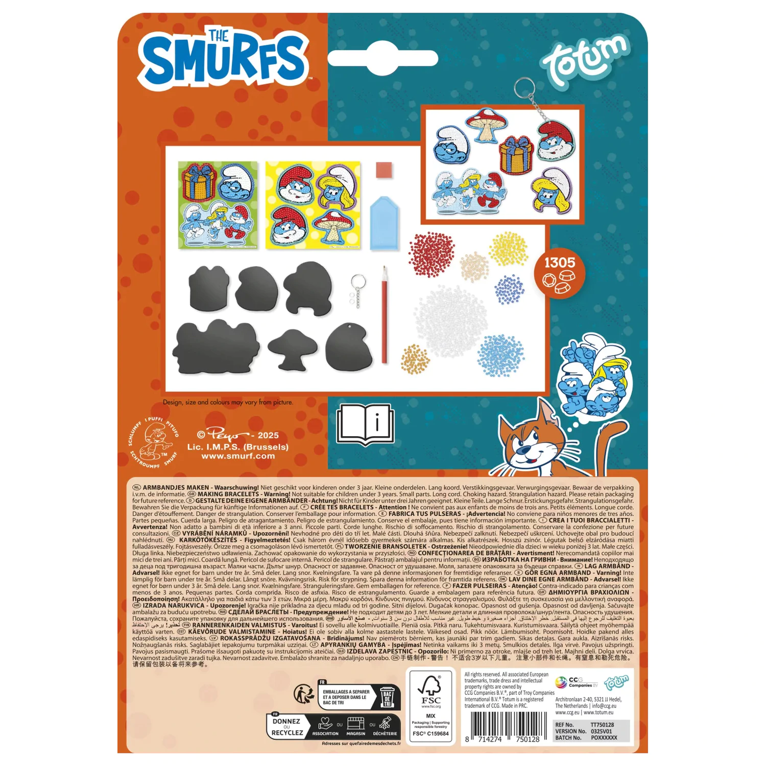 The Smurfs Happy Diamond-Dot magnetická sada produktová fotografia