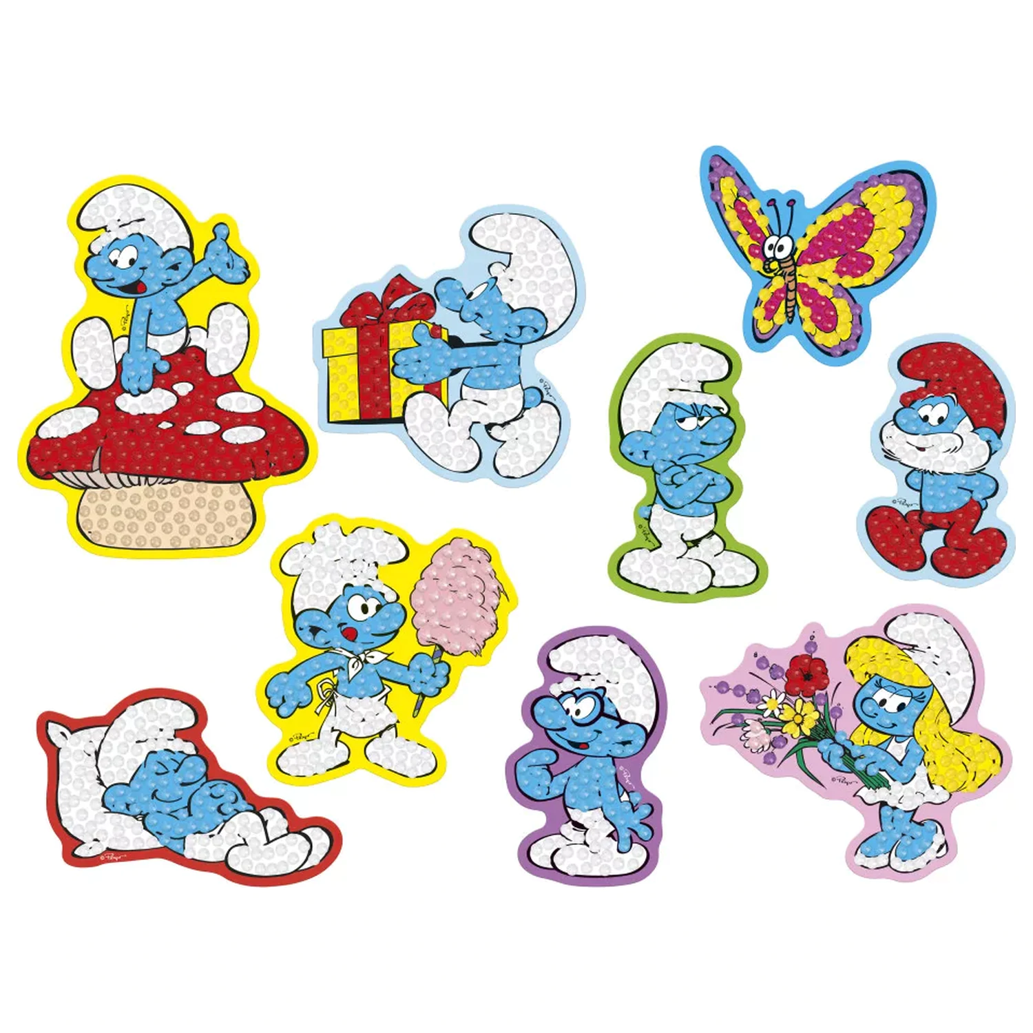 The Smurfs Happy Diamond Dotz nálepka 9-dielna produktová fotografia