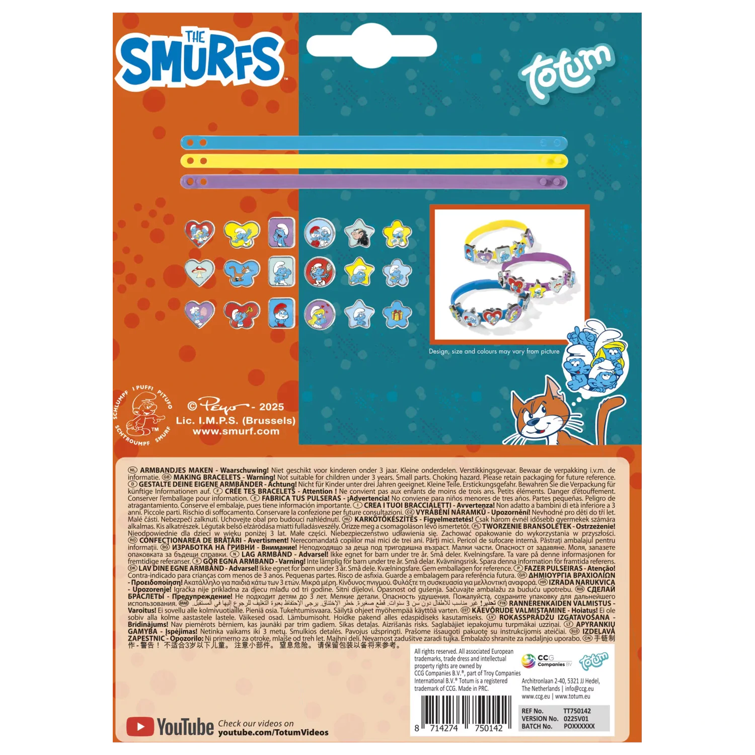 The Smurfs Súprava na výrobu náramkov Happy produktová fotografia