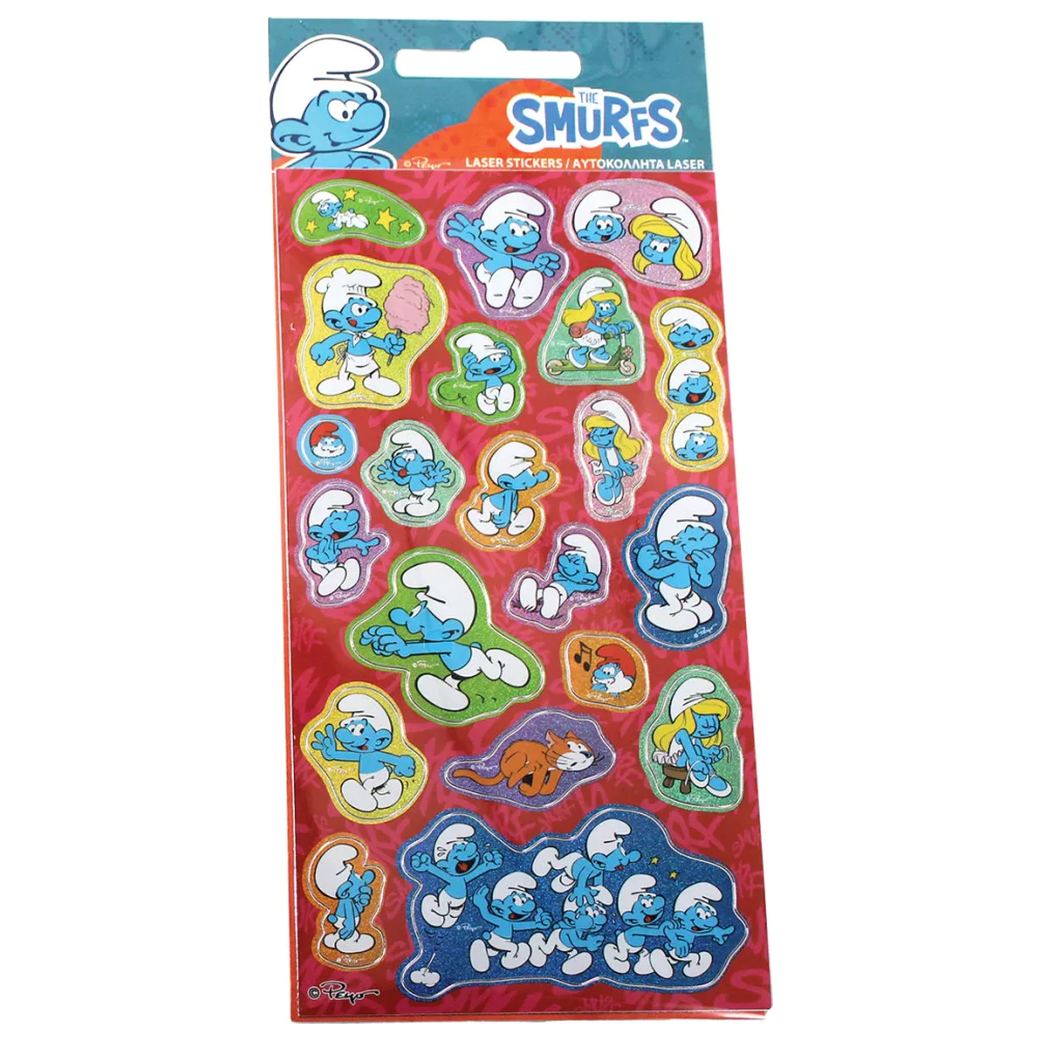 The Smurfs Happy Life Súprava holografických nálepiek produktová fotografia