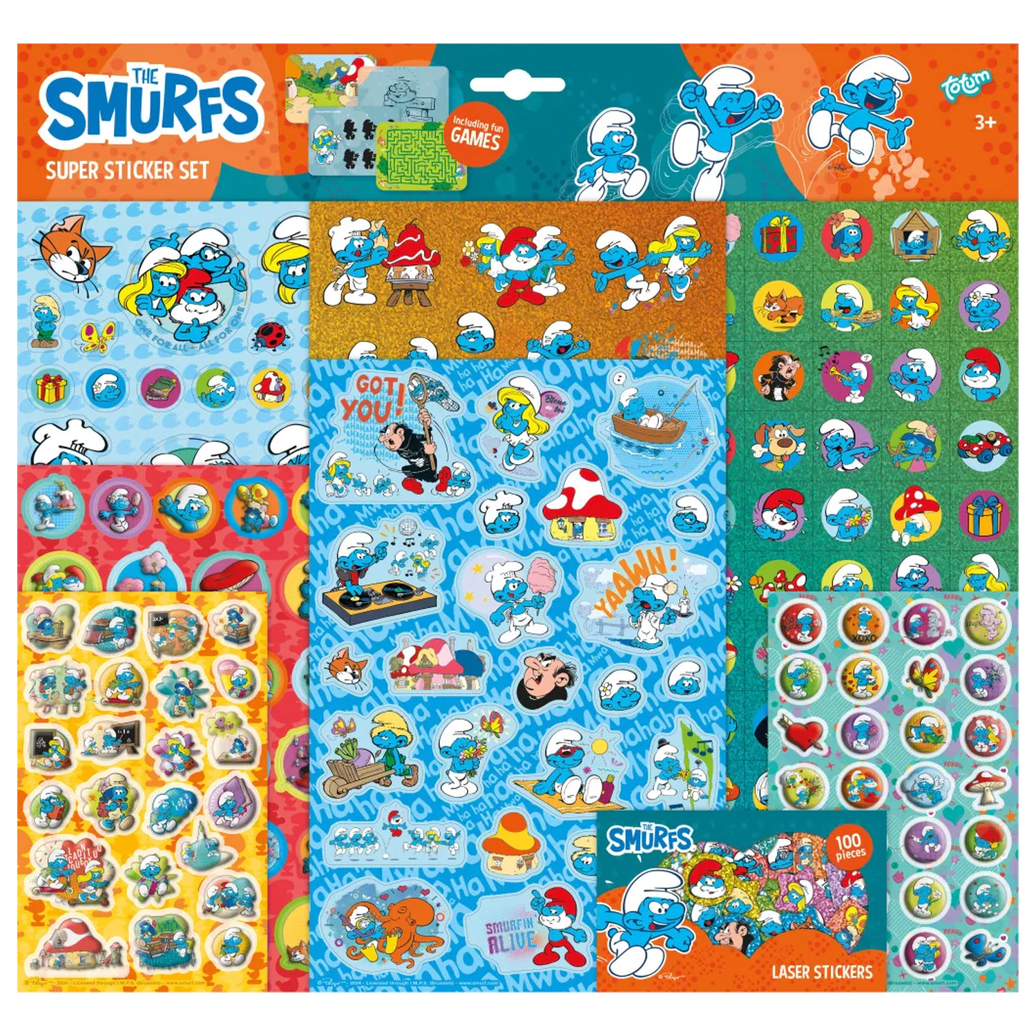 The Smurfs Šťastná Super sada nálepiek produktová fotografia