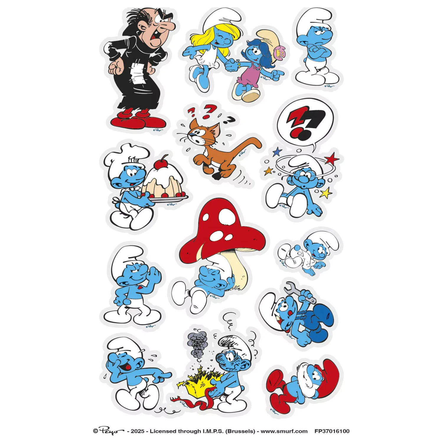 The Smurfs Laugh Tattoo 12-dielne produktová fotografia