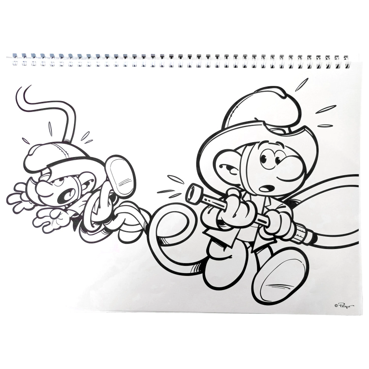 Smurfs Village A/4 špirálový skicár 40 strán s nálepkami produktová fotografia