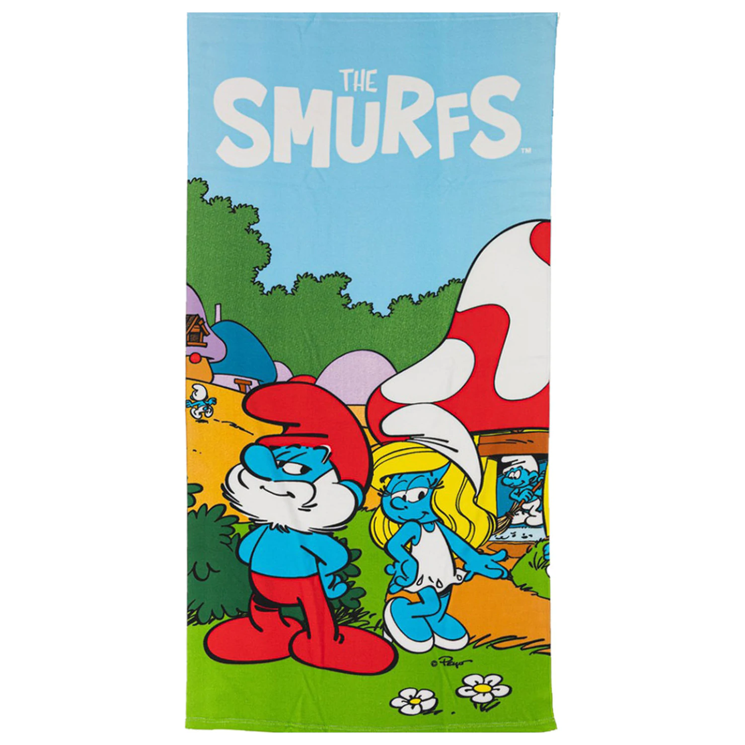 The Smurfs Village Life uterák 70x140cm produktová fotografia