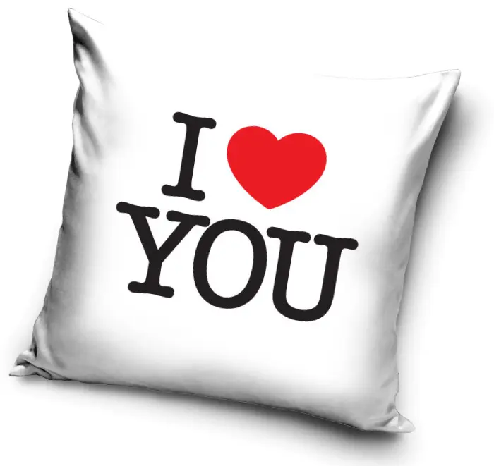 Obliečka na vankúš I Love You 40*40 cm produktová fotografia