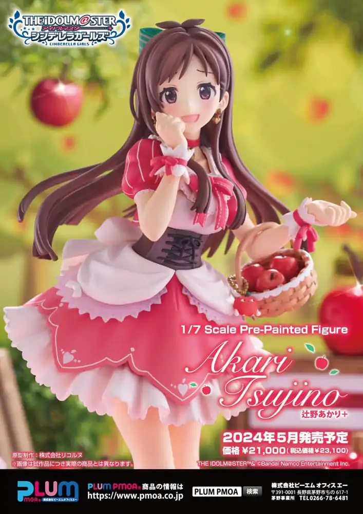 Idolmaster Cinderella Girls PVC socha 1/7 Akari Tsujino+ 22 cm produktová fotografia
