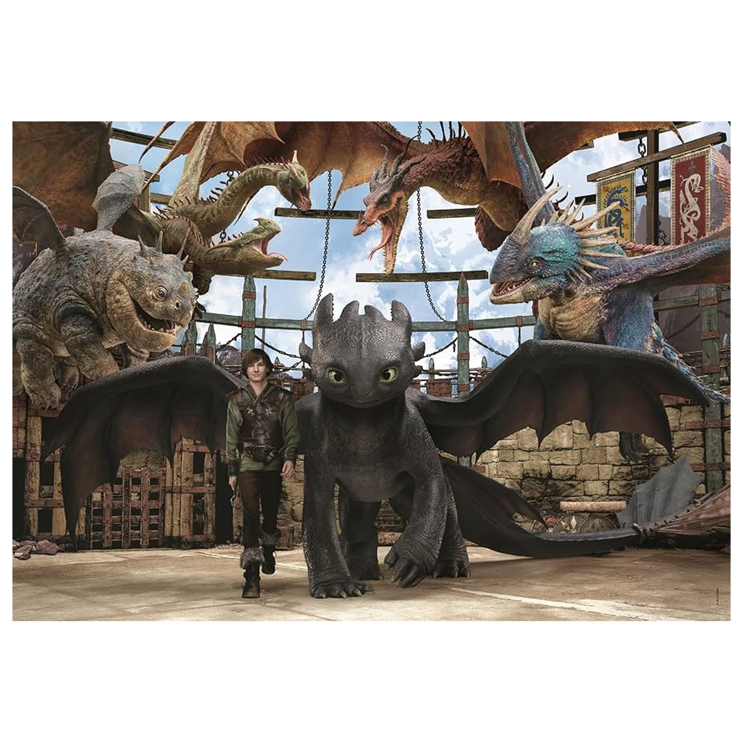 How to Train Your Dragon Arena 104-dielne puzzle produktová fotografia
