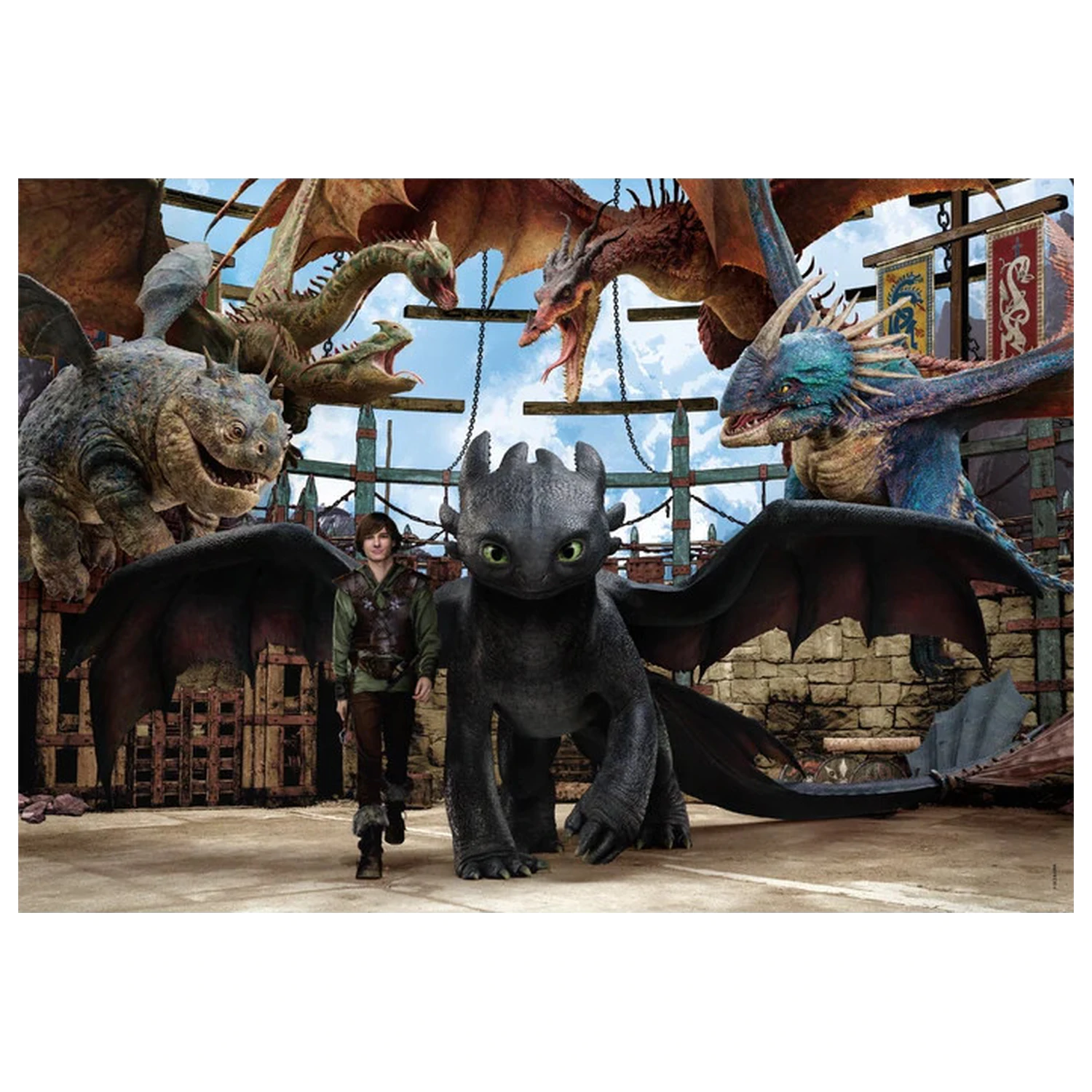 How to Train Your Dragon Arena 104-dielne super puzzle produktová fotografia