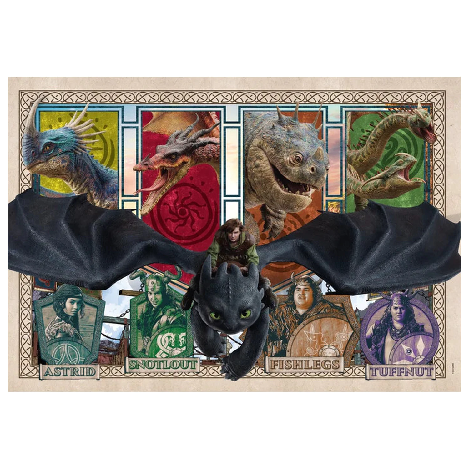 How to Train Your Dragon Mystic Skies puzzle s 300 dielikmi produktová fotografia