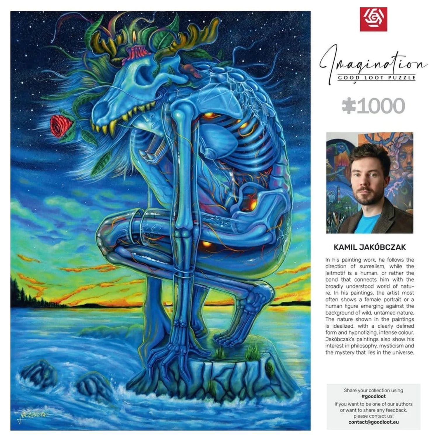 Imagination Series Puzzle Kamil Jakóbczak Bialy Wilk (1000 kúskov) produktová fotografia