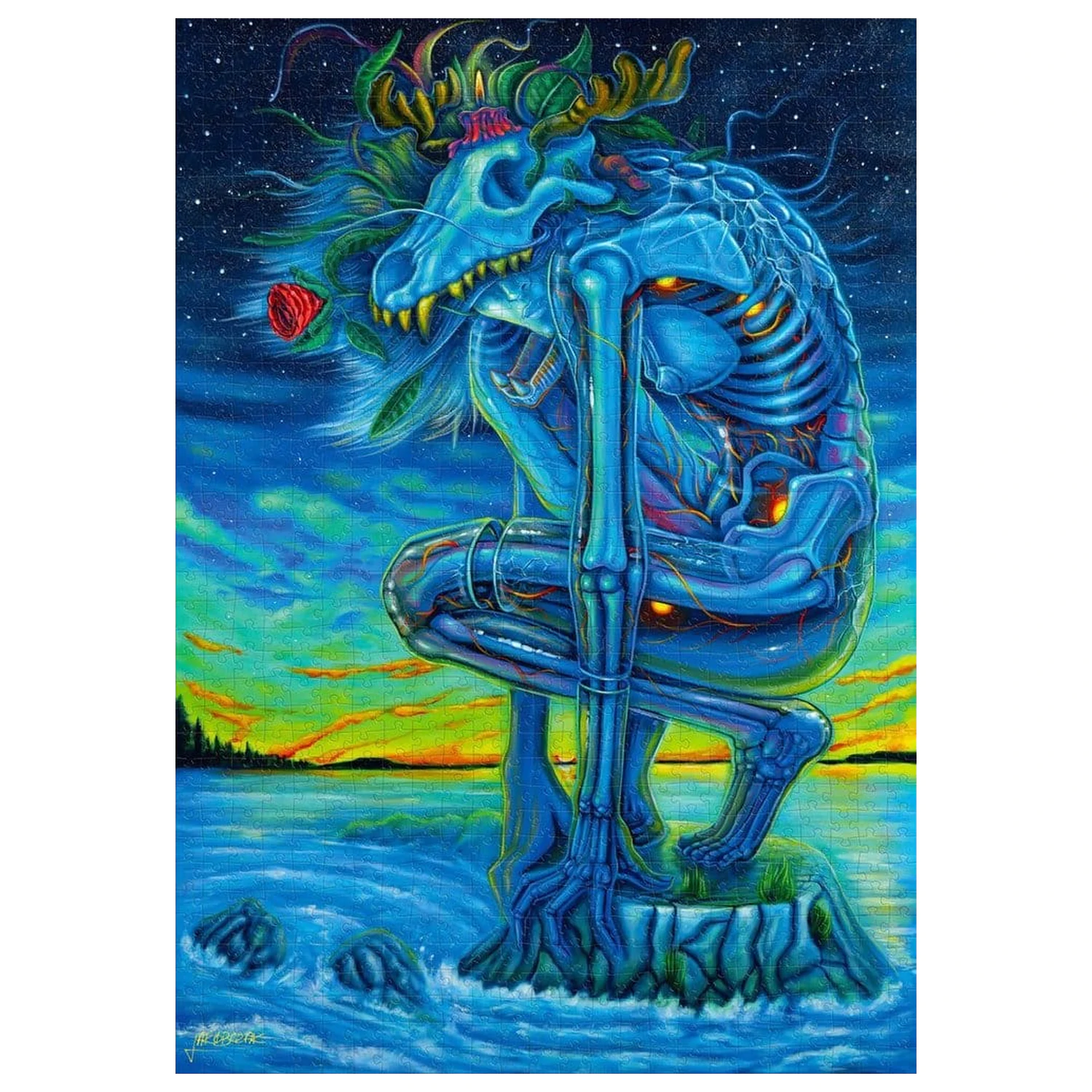 Imagination Series Puzzle Kamil Jakóbczak Bialy Wilk (1000 kúskov) produktová fotografia