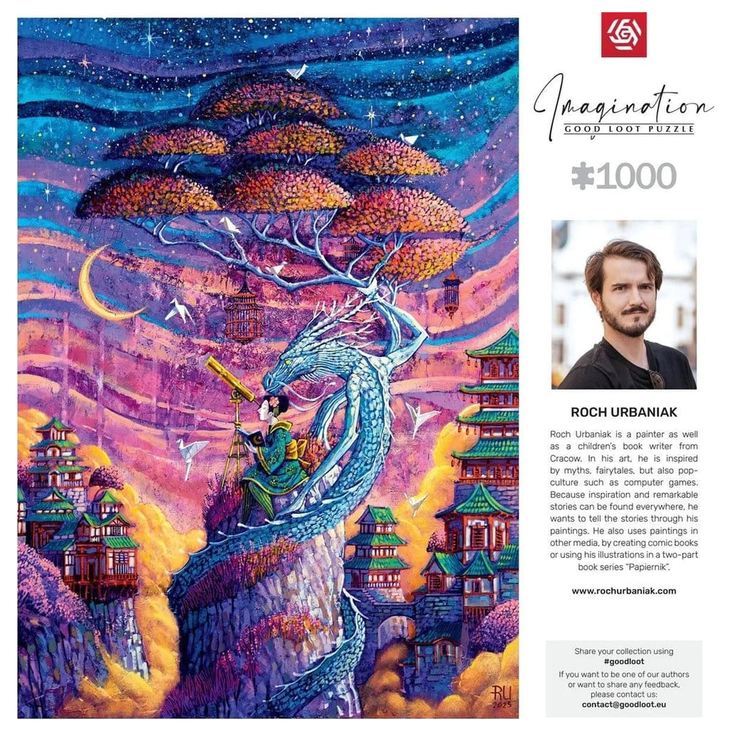 Imagination Series Puzzle Roch Urbaniak Sakura i Ryu (1000 kúskov) produktová fotografia