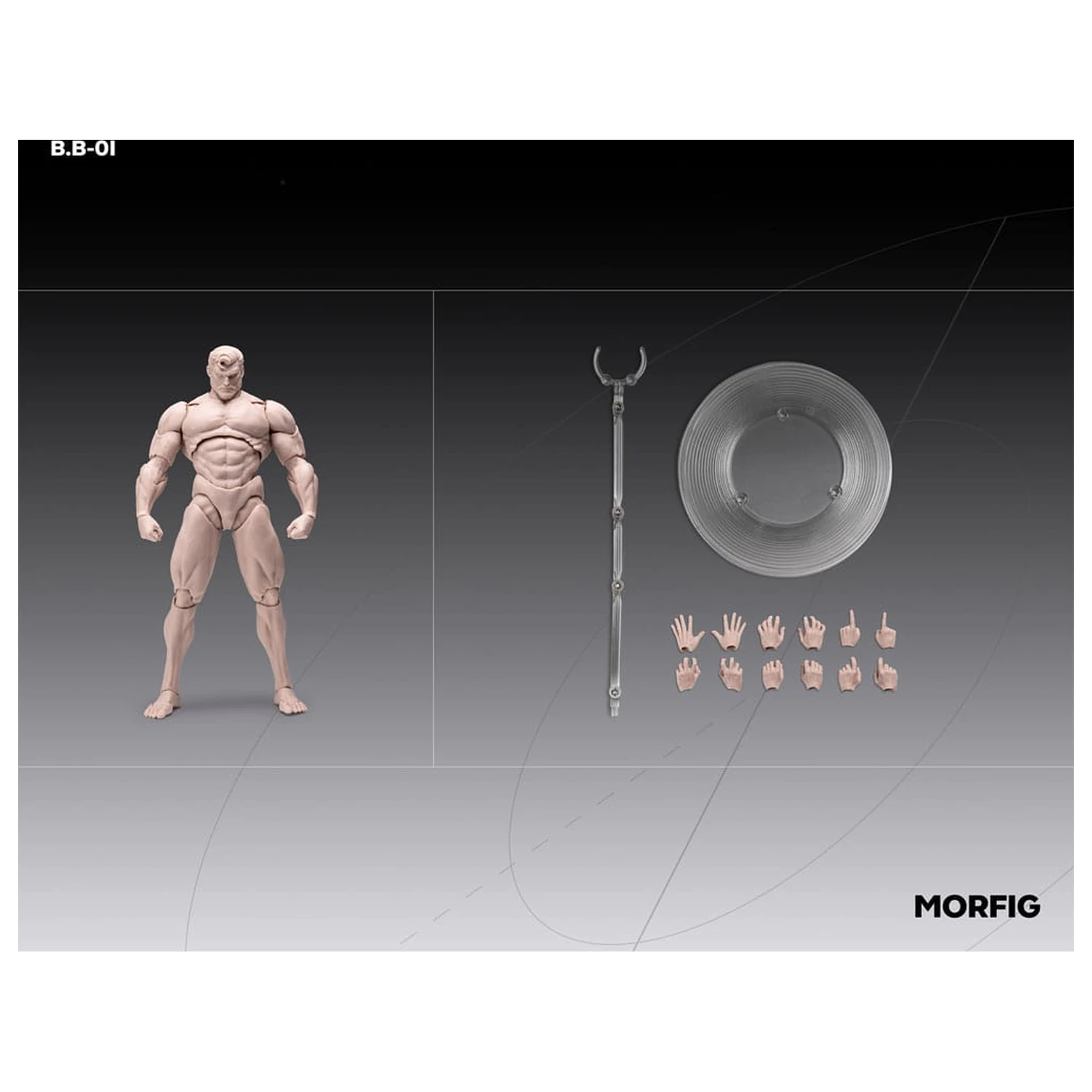Inart Akčná figúrka 1/12 Blank Male Body Skintone 17 cm produktová fotografia