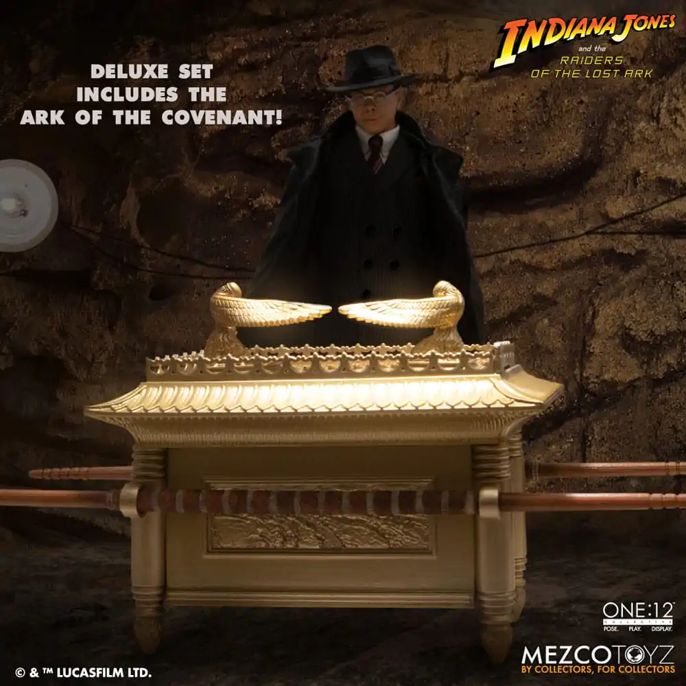 Indiana Jones Akčná Figúrka 1/12 Major Toht and Ark of the Covenant Deluxe Boxed Set 16 cm produktová fotografia