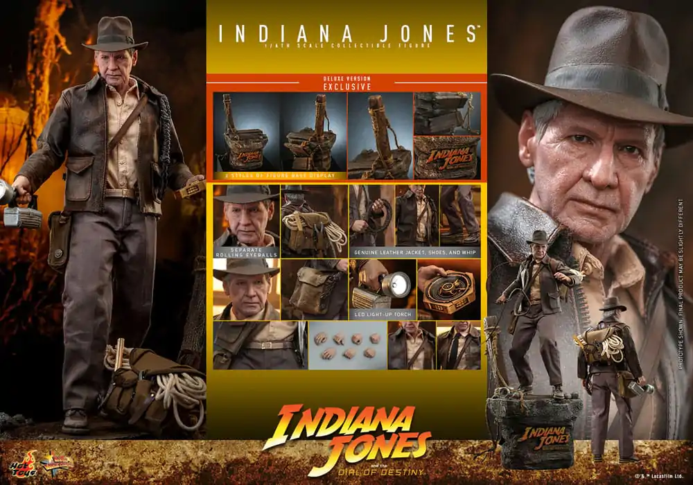 Indiana Jones Movie Masterpiece Akčná Figúrka 1/6 Indiana Jones (Deluxe Version) 30 cm produktová fotografia