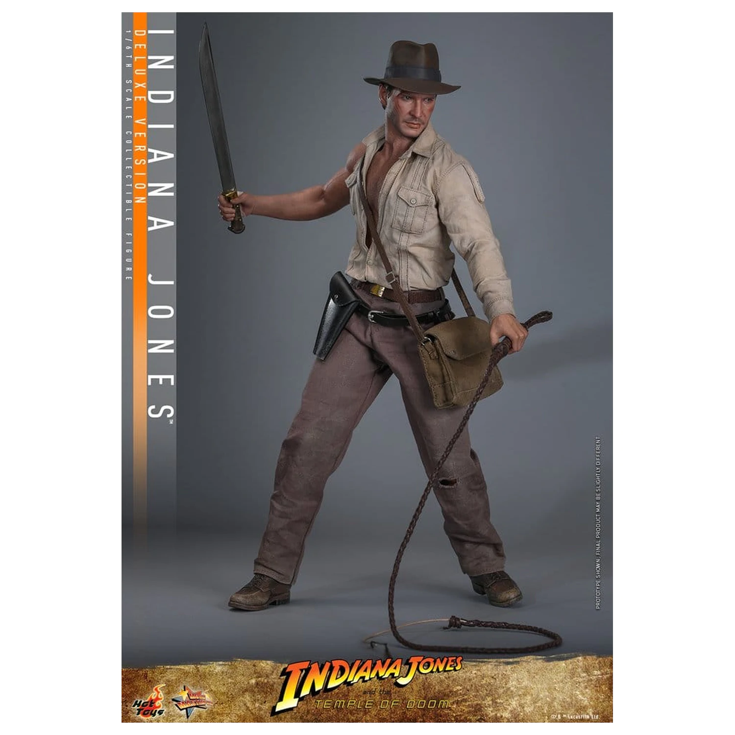Indiana Jones Movie Masterpiece akčná figúrka 1/6 Indiana Jones (Deluxe Version) 30 cm produktová fotografia