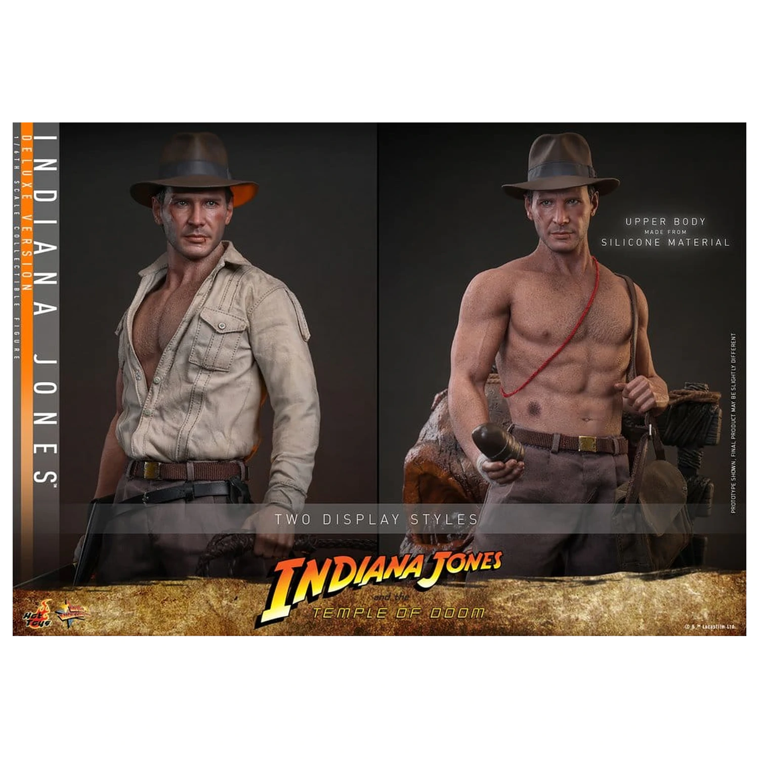 Indiana Jones Movie Masterpiece akčná figúrka 1/6 Indiana Jones (Deluxe Version) 30 cm produktová fotografia