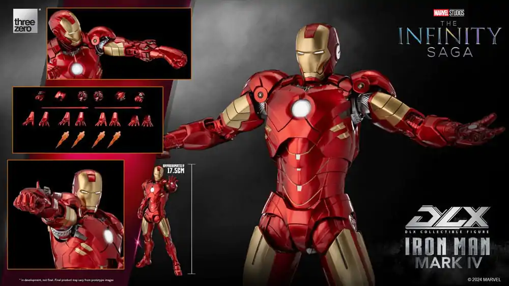 Infinity Saga DLX Akčná figúrka 1/12 Iron Man Mark 4 17 cm termékfotó