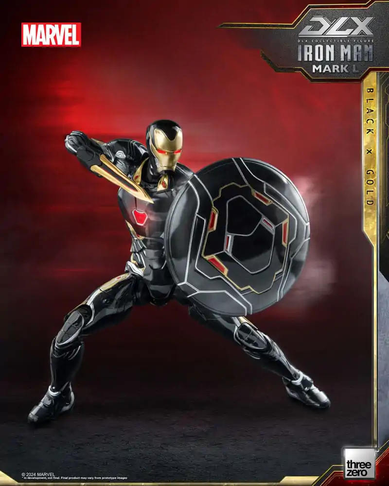 Infinity Saga DLX akčná figúrka 1/12 Iron Man Mark 50 (Black X Gold) 17 cm termékfotó