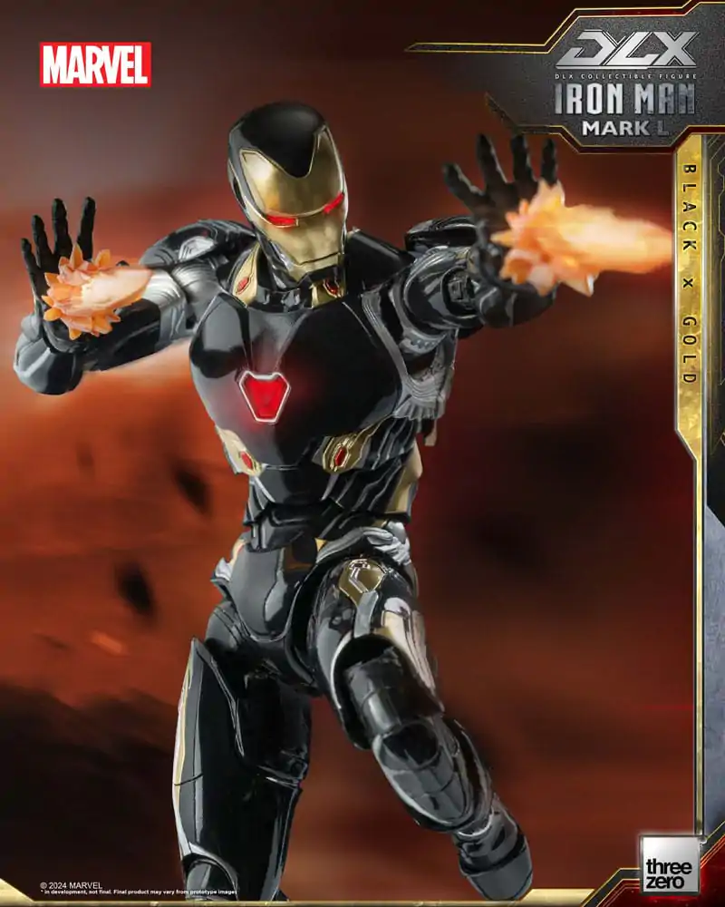 Infinity Saga DLX akčná figúrka 1/12 Iron Man Mark 50 (Black X Gold) 17 cm termékfotó