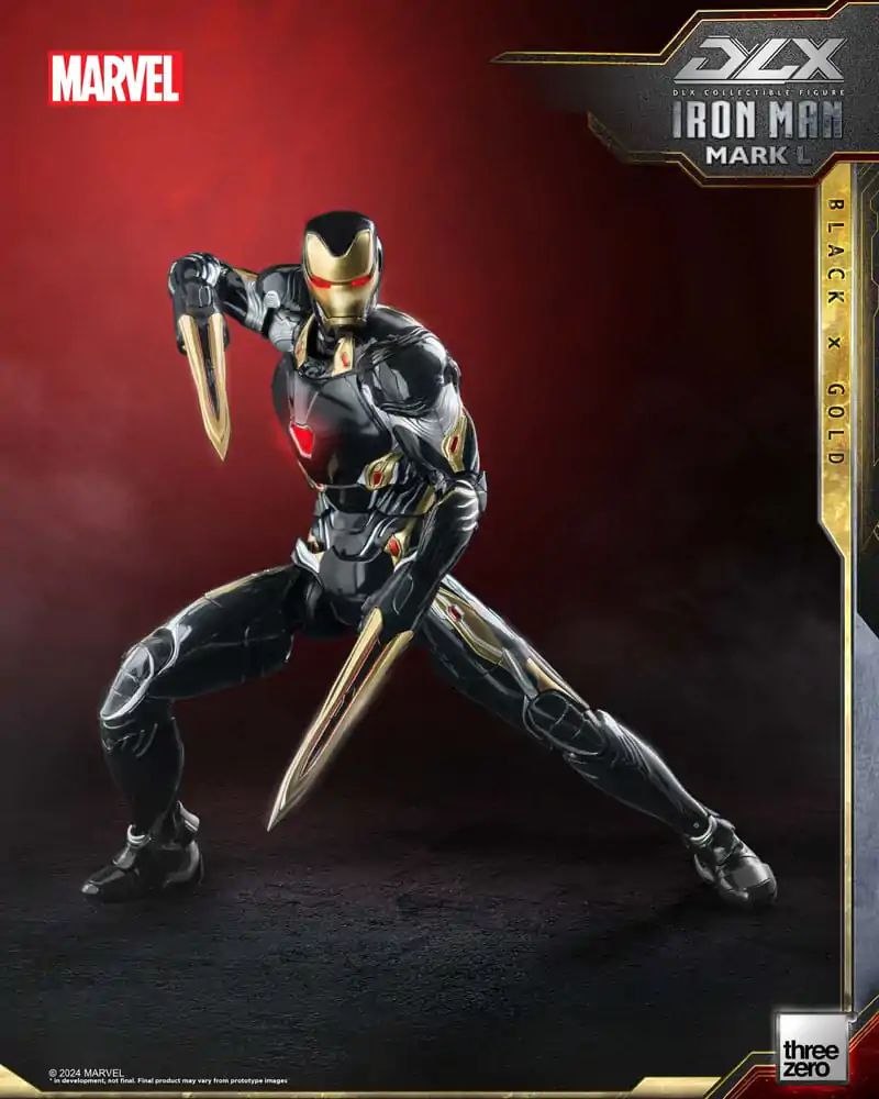 Infinity Saga DLX akčná figúrka 1/12 Iron Man Mark 50 (Black X Gold) 17 cm termékfotó