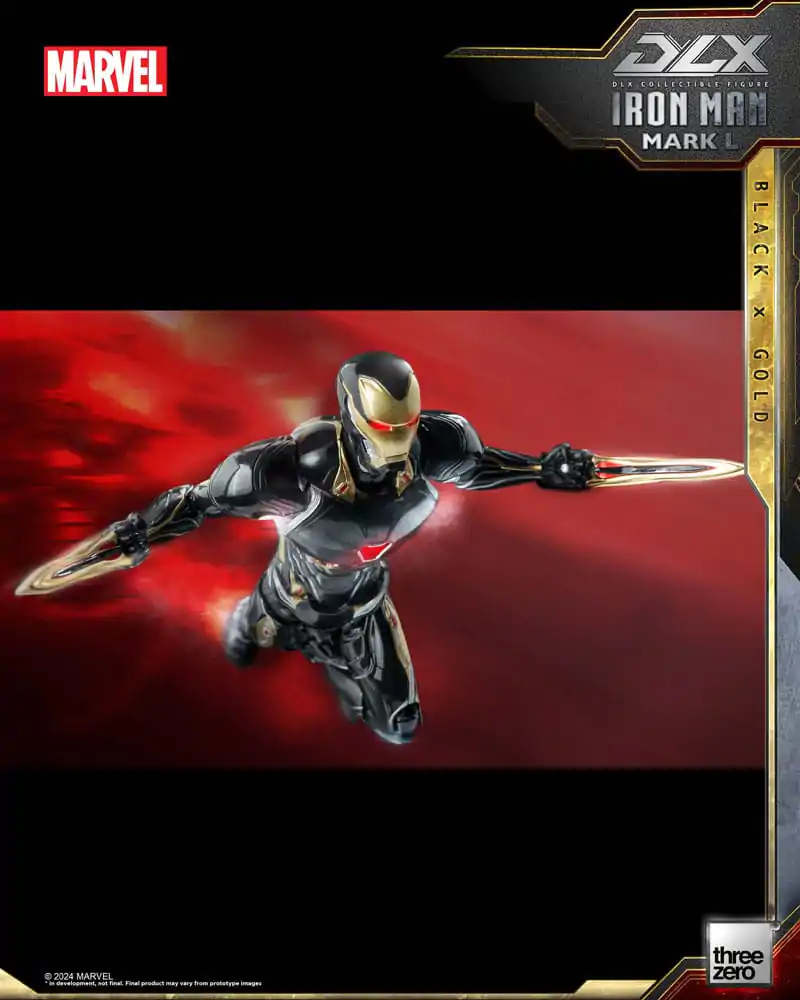 Infinity Saga DLX akčná figúrka 1/12 Iron Man Mark 50 (Black X Gold) 17 cm termékfotó