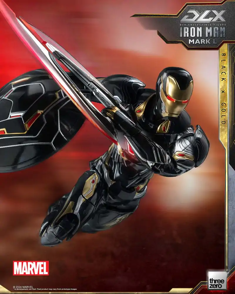 Infinity Saga DLX akčná figúrka 1/12 Iron Man Mark 50 (Black X Gold) 17 cm termékfotó