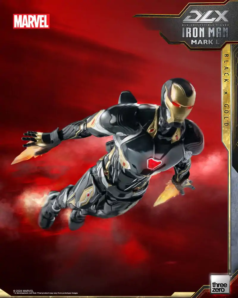 Infinity Saga DLX akčná figúrka 1/12 Iron Man Mark 50 (Black X Gold) 17 cm termékfotó