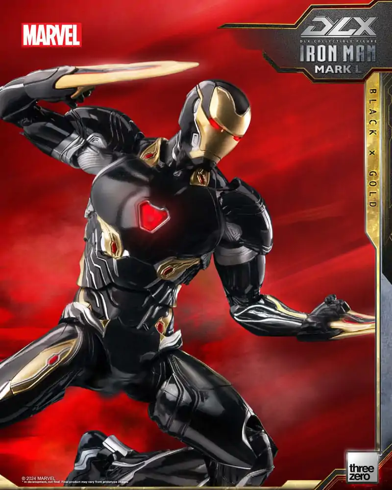 Infinity Saga DLX akčná figúrka 1/12 Iron Man Mark 50 (Black X Gold) 17 cm termékfotó