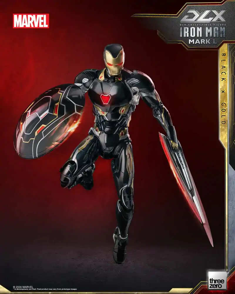 Infinity Saga DLX akčná figúrka 1/12 Iron Man Mark 50 (Black X Gold) 17 cm termékfotó