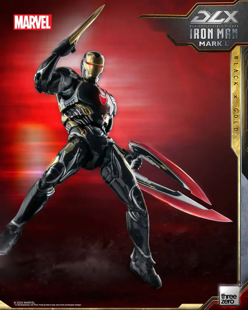 Infinity Saga DLX akčná figúrka 1/12 Iron Man Mark 50 (Black X Gold) 17 cm termékfotó